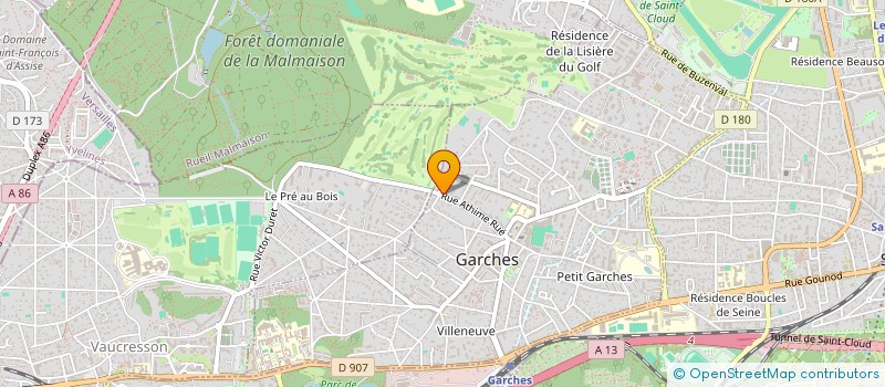 localisation de l'entreprise AED à GARCHES