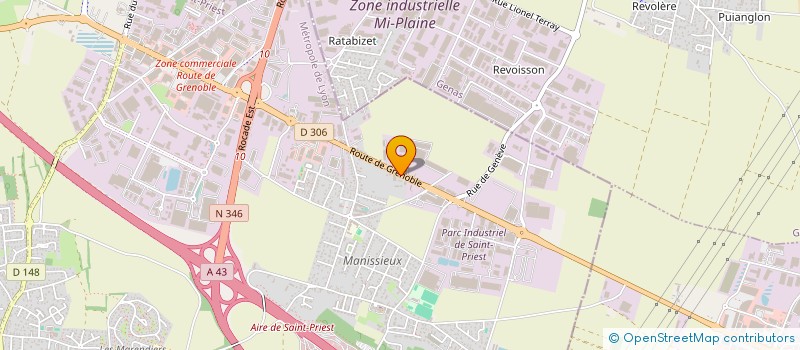 localisation de l'entreprise AED  SAINT-PRIEST