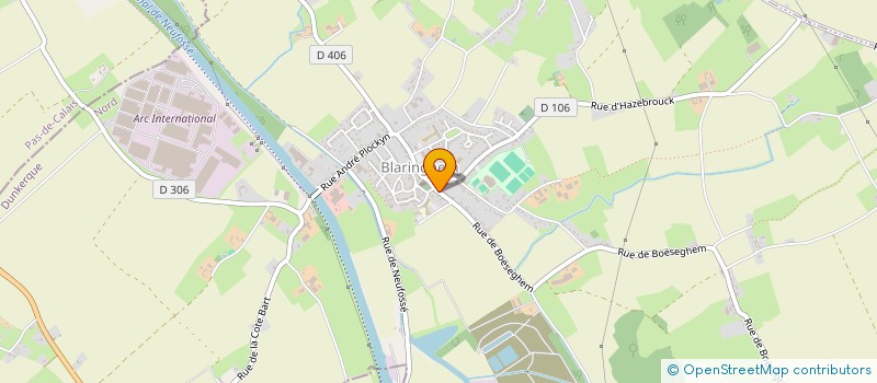 localisation de l'entreprise AED  BLARINGHEM