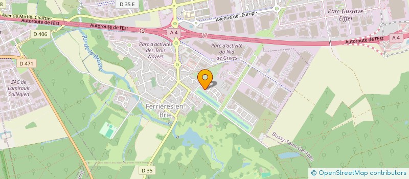 localisation de l'entreprise AED  FERRIERES-EN-BRIE