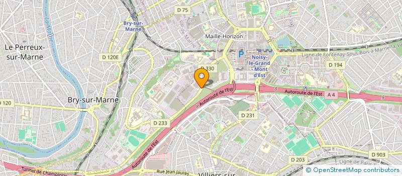 localisation de l'entreprise AED HOLDING  VILLIERS-SUR-MARNE