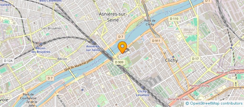 localisation de l'entreprise AED IMMOPRO à CLICHY