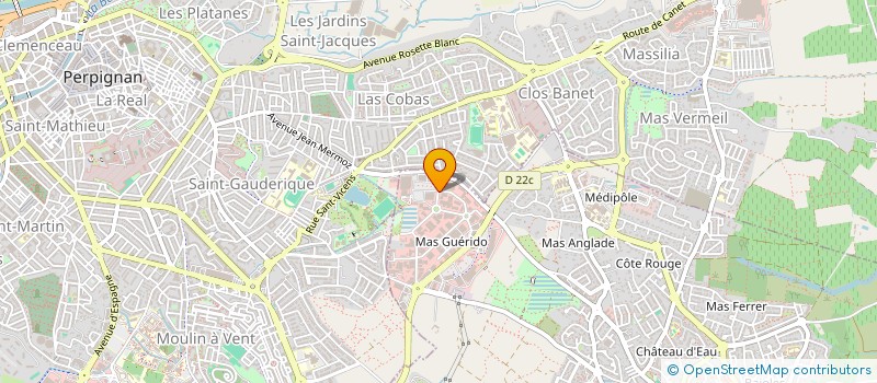 localisation de l'entreprise AED PNEUS SERVICES  CABESTANY