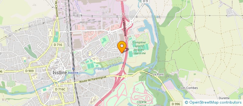 localisation de l'entreprise AED TERTIAIRE  ISSOIRE