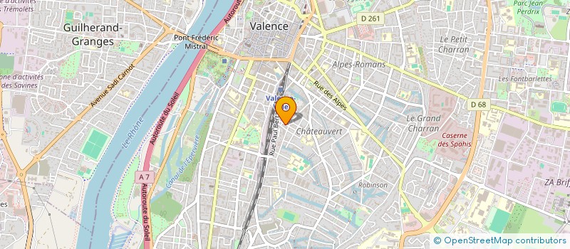 localisation de l'entreprise AEDE - ASSOCIATION POUR L'EDUCATION DES ENFANTS DEFAVORISES à VALENCE