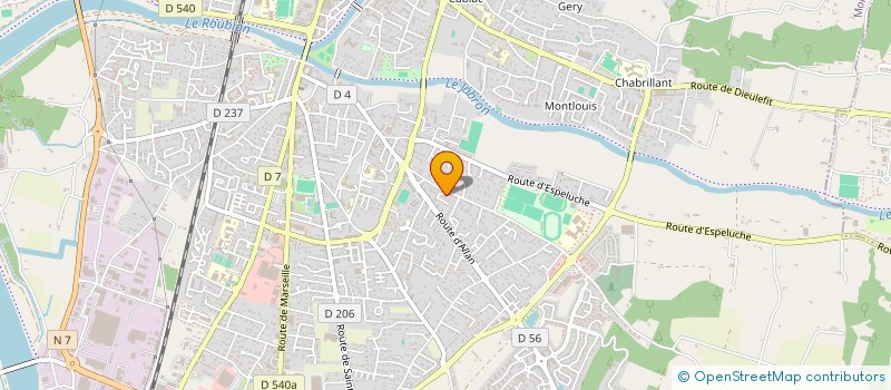 localisation de l'entreprise AEDES CONSTRUCTION à MONTELIMAR