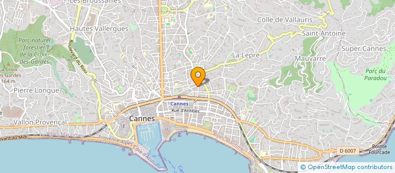 localisation de l'entreprise AEDEX à CANNES