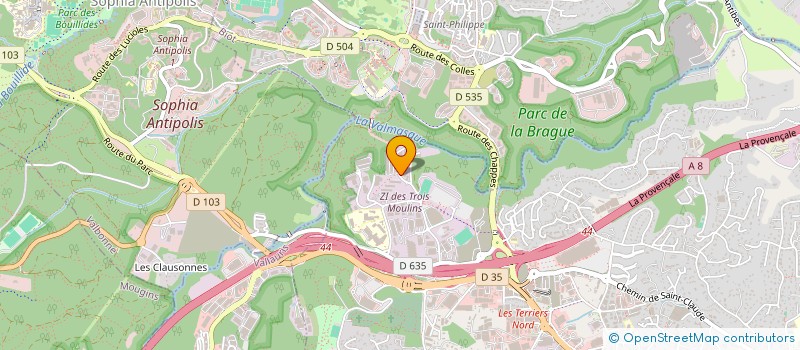 localisation de l'entreprise AEDG HOLDING  ANTIBES