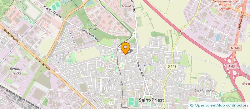 localisation de l'entreprise AEDIFIA GEOMETRES-EXPERTS à SAINT-PRIEST