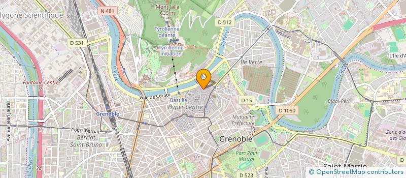 localisation de l'entreprise AEDIFICAD à GRENOBLE