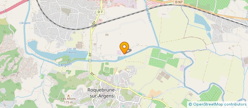 localisation de l'entreprise AEDIFICANTES FRANCE à ROQUEBRUNE-SUR-ARGENS