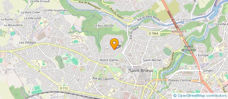 localisation de l'entreprise AEDIFICARE CONSEILS à SAINT-BRIEUC