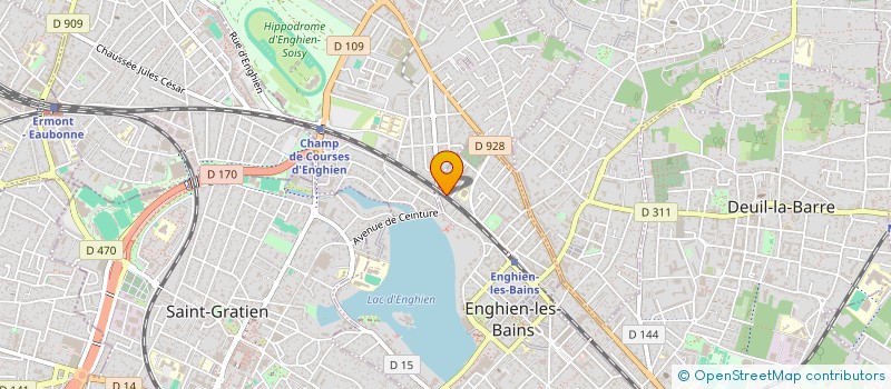 localisation de l'entreprise AEDIFICARE CONSULTING à ENGHIEN-LES-BAINS