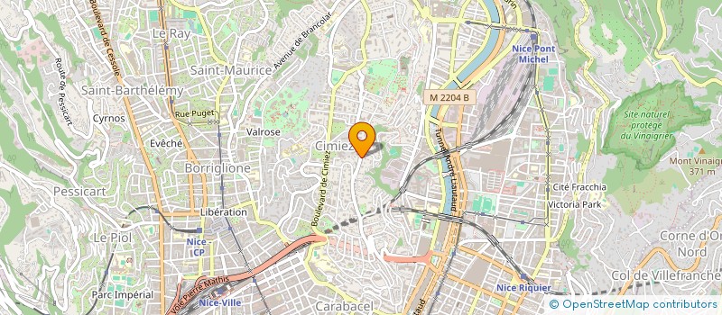localisation de l'entreprise AEDIFICE à NICE
