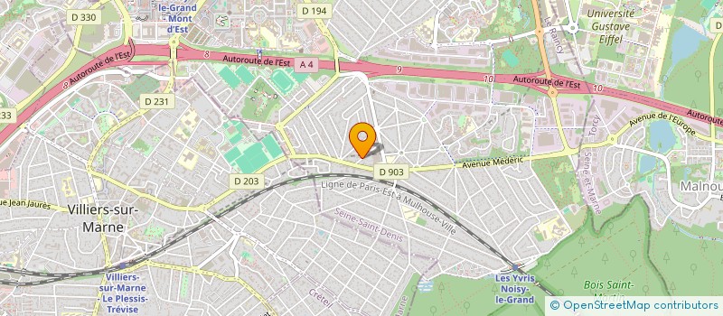 localisation de l'entreprise AEDIFICIA-INVEST  NOISY-LE-GRAND