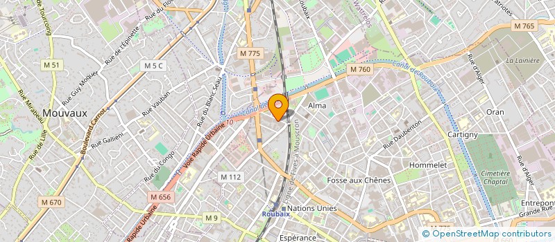 localisation de l'entreprise AEDIGATE à ROUBAIX