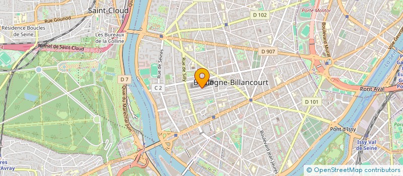 localisation de l'entreprise AEDIS INGENIERIE  BOULOGNE-BILLANCOURT