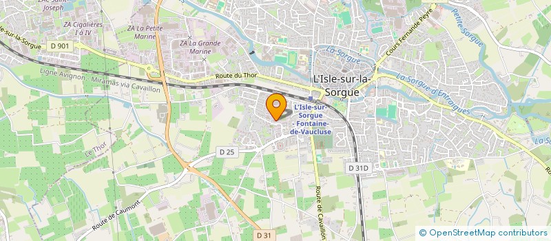 localisation de l'entreprise AEDM ENVIRONNEMENT  L'ISLE-SUR-LA-SORGUE