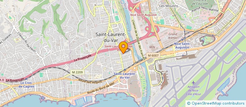 localisation de l'entreprise AEF à SAINT-LAURENT-DU-VAR