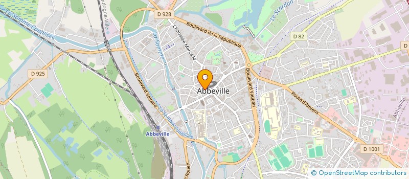 localisation de l'entreprise AEF 80  ABBEVILLE