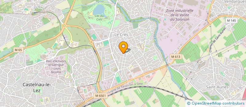 localisation de l'entreprise AEF CASTELNAU LE LEZ à LE CRES