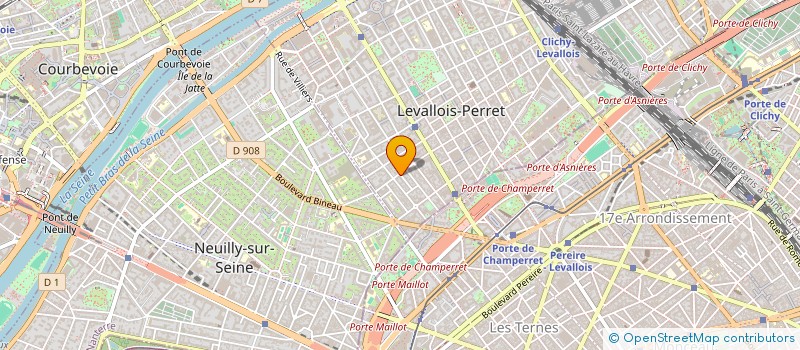 localisation de l'entreprise AEF CONSEILS à LEVALLOIS-PERRET