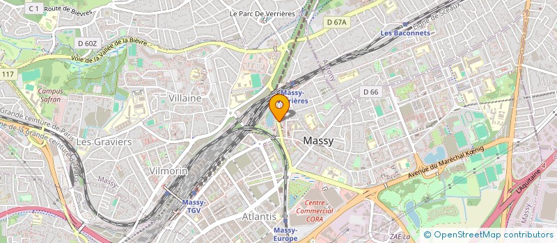 localisation de l'entreprise AEF FOOD & EVENTS à MASSY