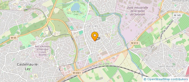 localisation de l'entreprise AEF LE CRES à LE CRES