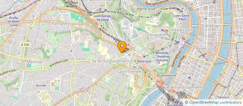 localisation de l'entreprise AEF TRAVAUX à LYON