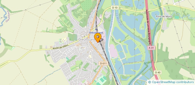 localisation de l'entreprise AEFI  DIEULOUARD