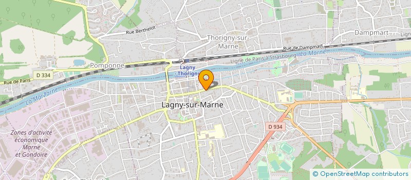 localisation de l'entreprise AEFI ANALYSE EXPERTISE EN FINANCEMENT IMMOBILIER  LAGNY-SUR-MARNE