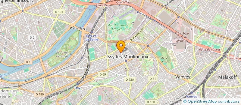 localisation de l'entreprise AEFM  ISSY-LES-MOULINEAUX