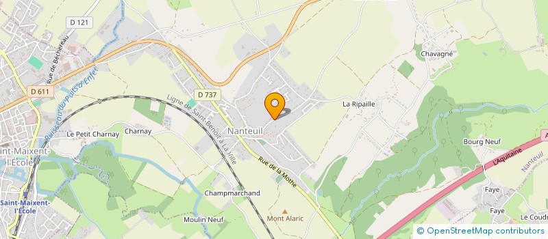 localisation de l'entreprise AEG  NANTEUIL