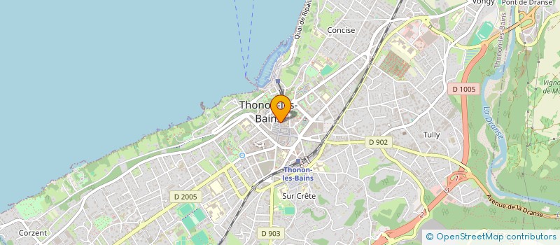 localisation de l'entreprise AEG BLUE à THONON-LES-BAINS