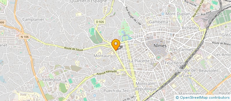 localisation de l'entreprise AEG BUSINESS  NIMES