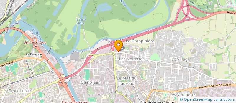 localisation de l'entreprise AEG DECORATION  VAULX EN VELIN