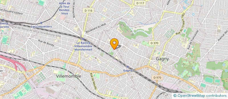 localisation de l'entreprise AEG IMMO à VILLEMOMBLE
