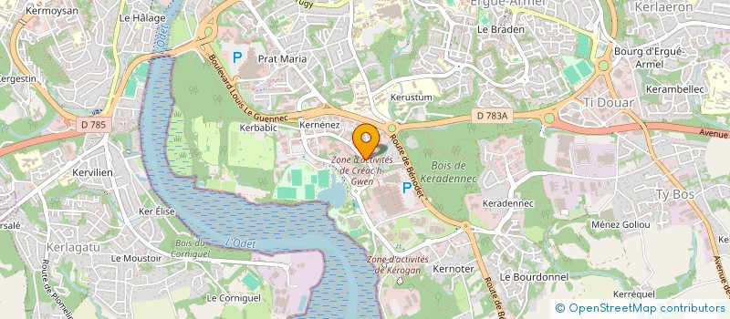 localisation de l'entreprise AEG MOBILE COMMUNICATION HOLDING  QUIMPER