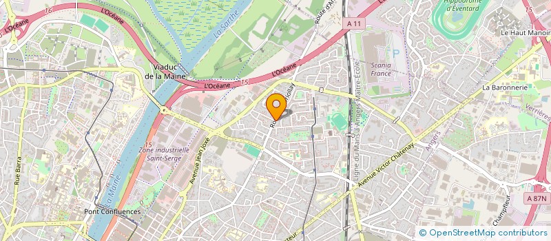 localisation de l'entreprise AEG49  ANGERS