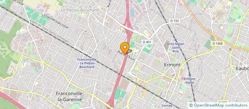 localisation de l'entreprise AEGD ASSISTANCE ELECTROMENAGER GENERAL DIAGNOSTIC à ERMONT