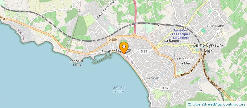 localisation de l'entreprise AEGEAN INVEST à SAINT-CYR-SUR-MER
