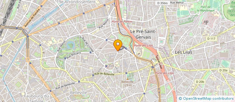 localisation de l'entreprise AEGENICS  PARIS 19