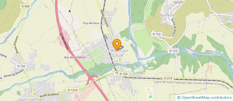 localisation de l'entreprise AEGIR ECO NETTOYAGE  LE BREUIL-SUR-COUZE