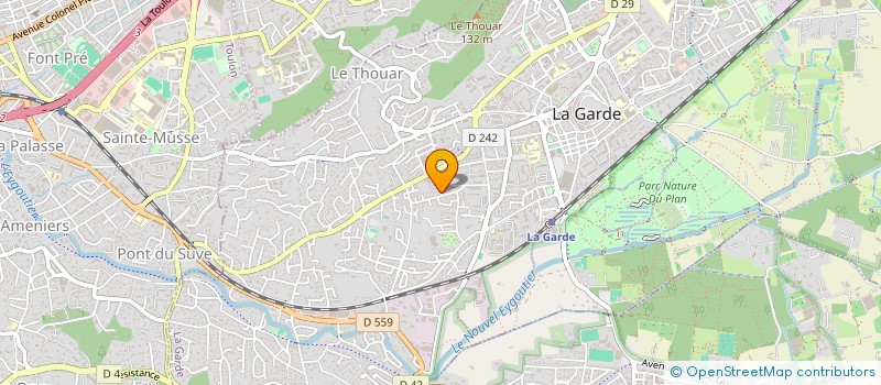 localisation de l'entreprise AEGIR SUD  LA GARDE
