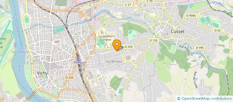 localisation de l'entreprise AEGIS à CUSSET