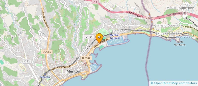 localisation de l'entreprise AEGIS IMMOBILIER à MENTON