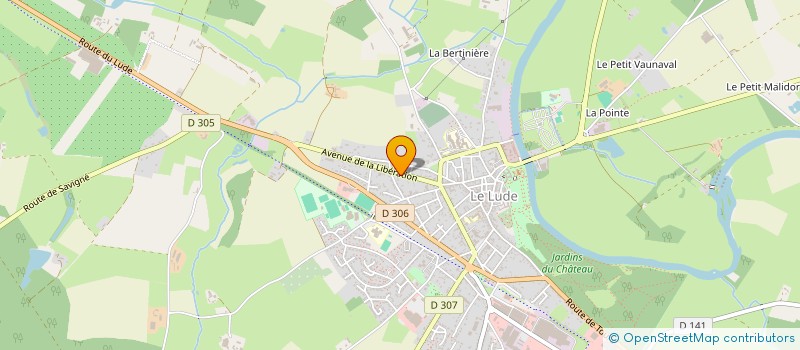 localisation de l'entreprise AEGIS - LE RESEAU EGIDE  LE LUDE