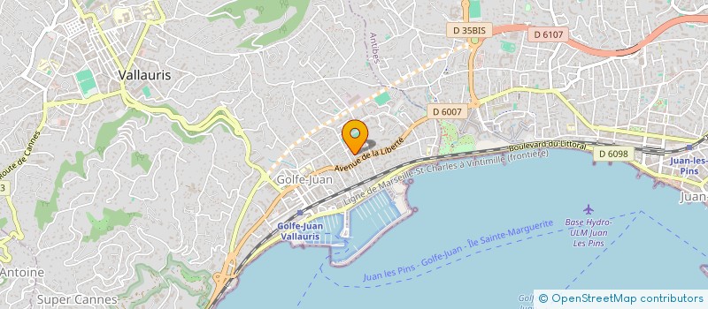 localisation de l'entreprise AEGIS LIMOUSINE  VALLAURIS