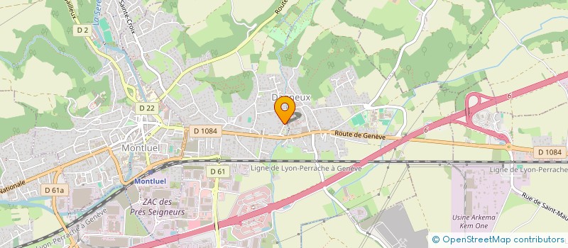 localisation de l'entreprise AEGIS MARK 1 à DAGNEUX