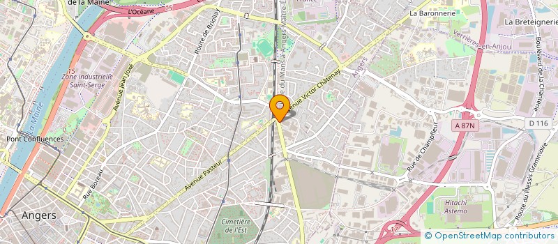 localisation de l'entreprise AEGIS SECURITE à ANGERS